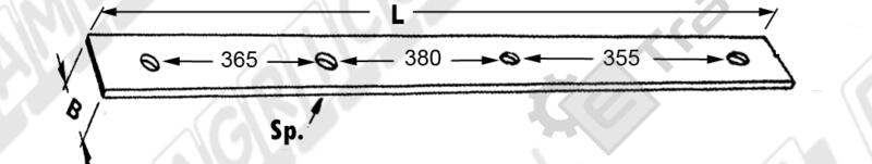GUIDA PISTONE LUNGHEZZA 1200 mm. TIPO GALLIGNANI - L'AGRICOLA RICAMBI - 58318 - immagine 2