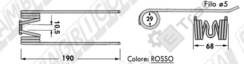 COLLECTOR TOOTH TYPE FERABOLI 1800002 - L'AGRICOLA RICAMBI - 59523 - Image 3