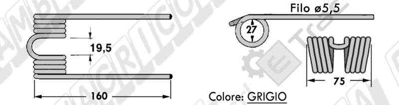 DENTE RACCOGLITORE TIPO KRONE 937.922.0 - 938.040.1 - L'AGRICOLA RICAMBI - 59555 - immagine 3