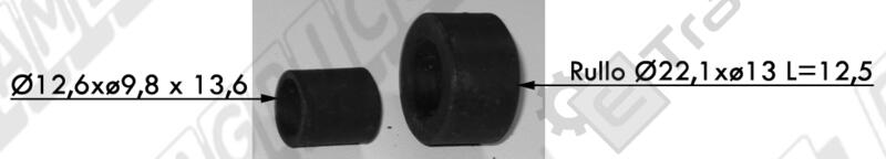 INNER - OUTER ROLLER NEW HOLLAND TYPE WIRE MOVER - GOUGHT - L'AGRICOLA RICAMBI - 63512-3 - Image 2