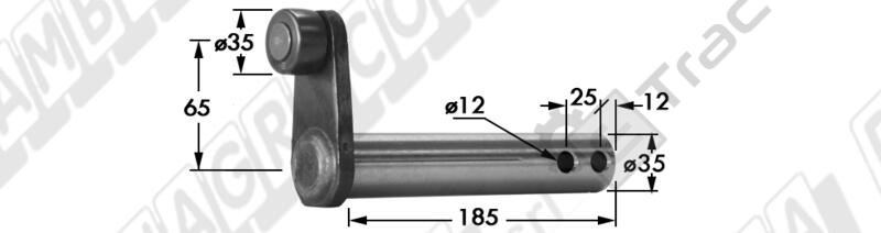 CONNECTING ROD FOR SWATHING ARM WITH BOX COMER MODEL K-789A / K-791A - L'AGRICOLA RICAMBI - 67045-B02 - Image 2