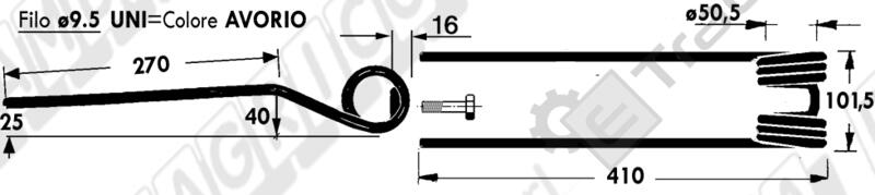 DENTE PER GIRELLO SITREX - L'AGRICOLA RICAMBI - 67289 - immagine 2