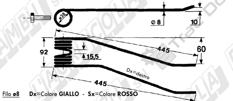 RIGHT ROTATING TOOTH TYPE FELLA STOLL AND VARIOUS - L'AGRICOLA RICAMBI - 67312 - Image 3