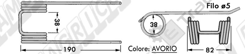 COLLECTOR TOOTH AMA 183 - 283 - L'AGRICOLA RICAMBI - 59511