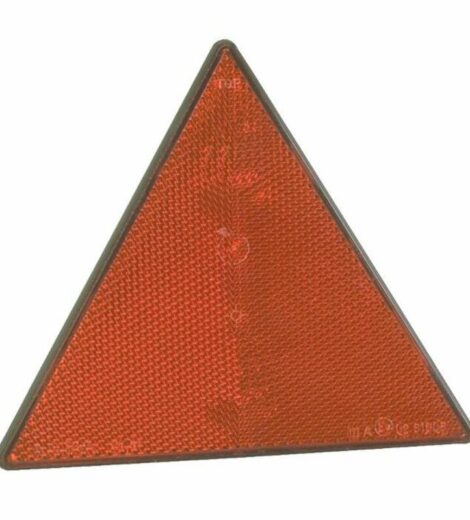 RED REFLECTOR TRIANGULAR 162x142 mm. - AMA RICAMBI - 00426