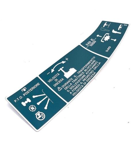 PTO AND LIFT DESCENT DECAL - GOLDONI - 00035558