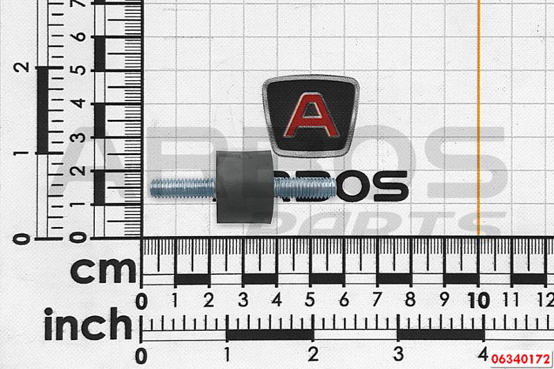 M6x18 mm MALE THREAD ANTI-VIBRATION MOUNT. - GOLDONI - 06340172