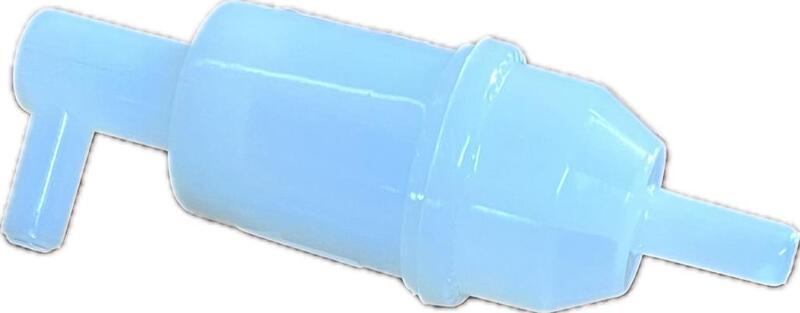 FUEL FILTER ON THE PIPE WITH SIDE CONNECTION FOR TOBO DIAMETER 8 mm. - CERMAG - 12619