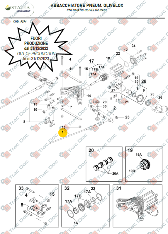 KIT OF 10 OLIVELOX CARBON RODS, M10x1.25 mm THREAD. - PATERLINI - 722.143K - Image 2