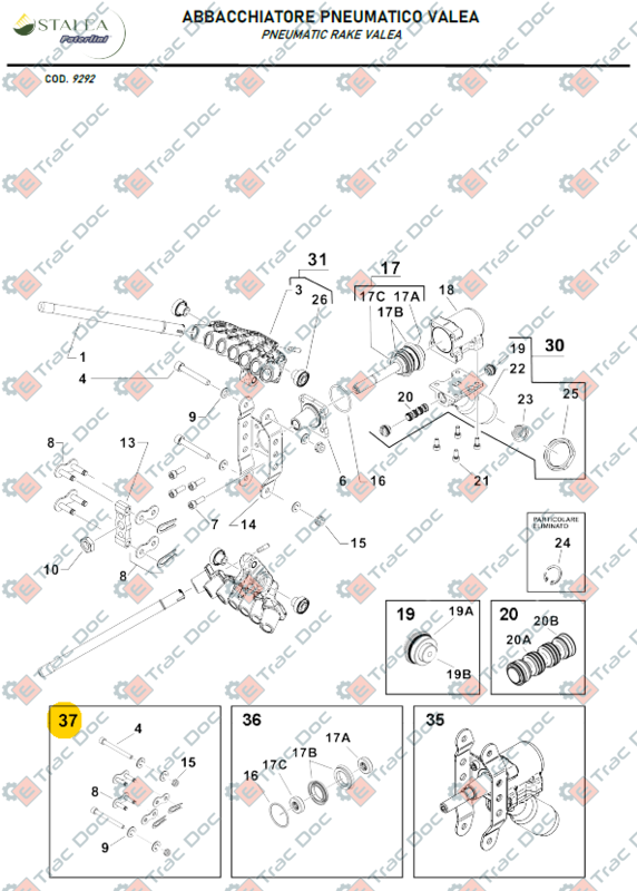 KIT 2 VITI + 2 MAGLIE ABBACCHIATORE VALEA - IMOLA NEW - PATERLINI - 770.146V - immagine 3