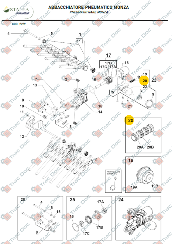 PISTONCINO ABBACCHIATORE MONZA - IMOLA - VALEA DIAMETRO 9 mm. - PATERLINI - 770.165 - immagine 2