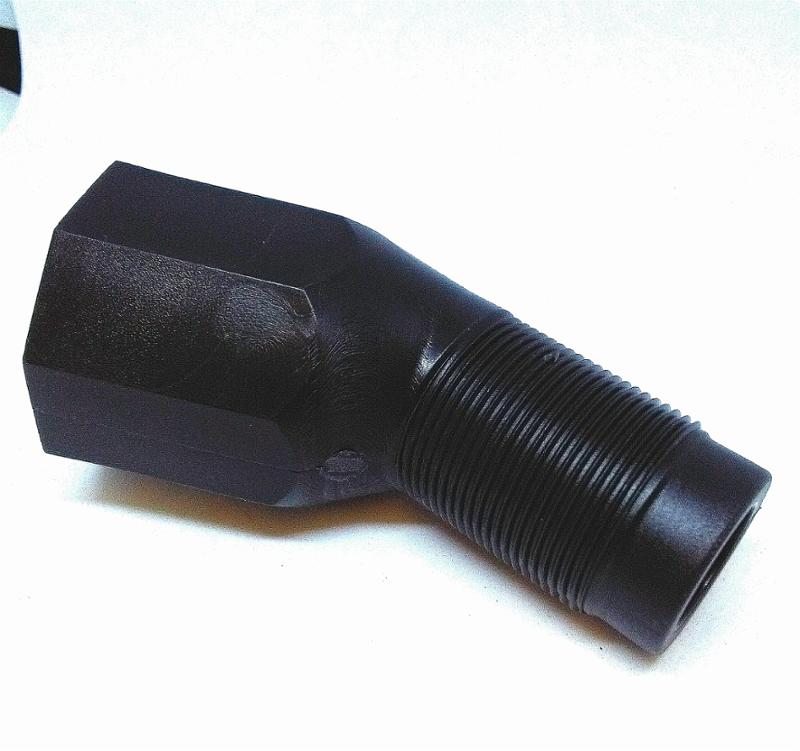 TESTINA CURVA PER ASTA FILETTATURA MASCHIO - FEMMINA - PATERLINI - 8110