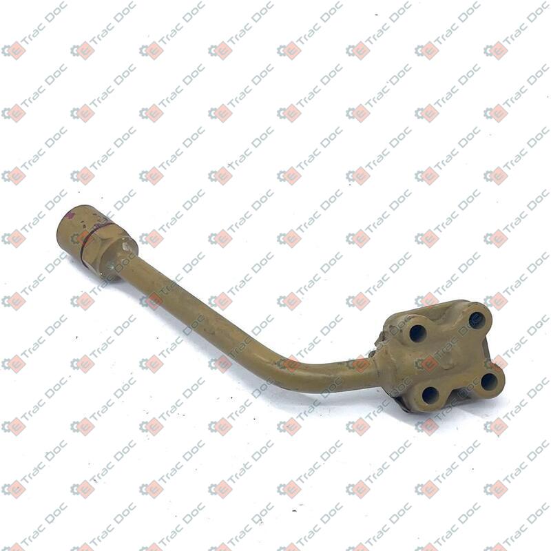 FLANGIA POMPA IDRAULICA CON TUBO RIGIDO - SAME - LAMBORGHINI - HURLIMANN - DEUTZ FAHR - 0.9024.252.3