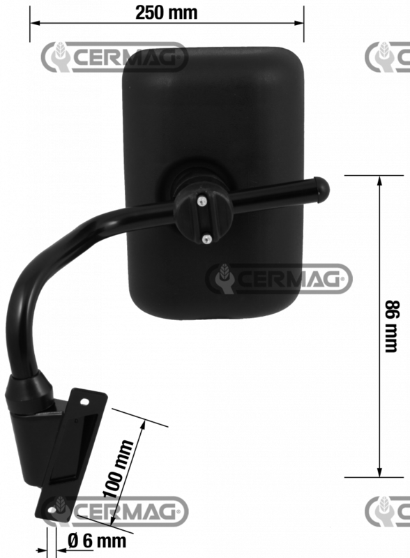 SPECCHIO RETROVISORE CON BRACCIO LATO SINISTRO - CERMAG - 63011 - immagine 2