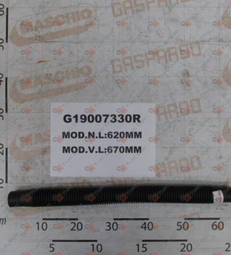 TUBO FLESSIBILE LUNGHEZZA 670 mm. - GASPARDO - G19007330R