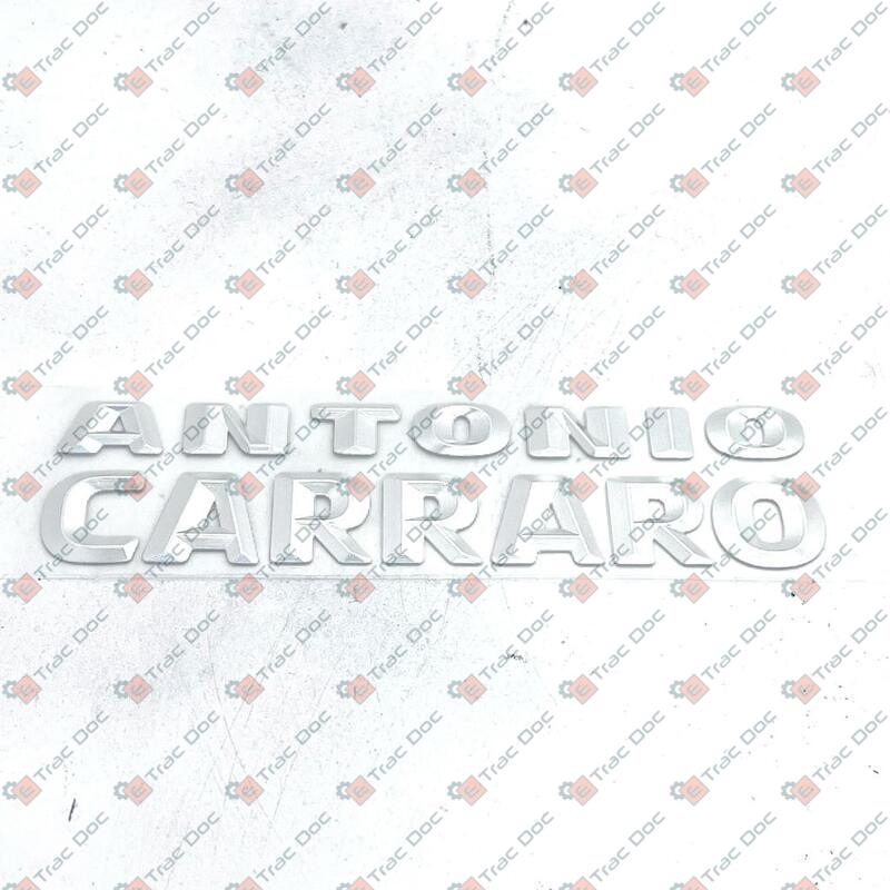 ADESIVO COFANO ANTONIO CARRARO ARGENTO 165x44 mm. - ANTONIO CARRARO - 35105626