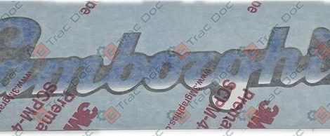 LAMBORGHINI HOOD DECAL - SAME - LAMBORGHINI - HURLIMANN - DEUTZ FAHR - 0.009.6165.0