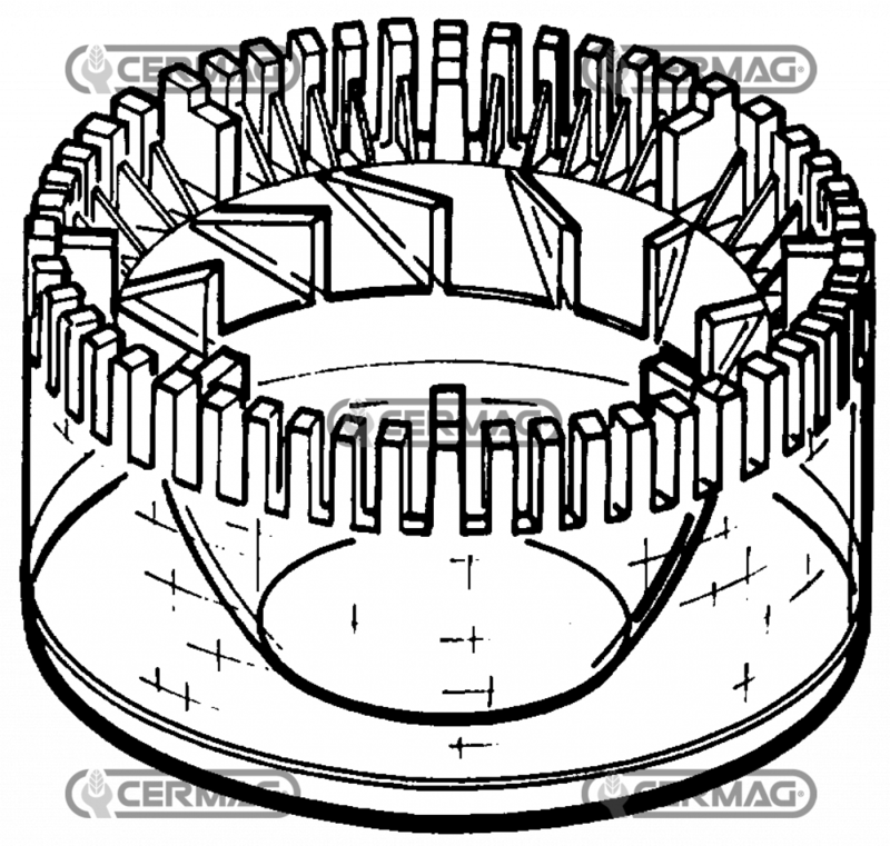 CORPO TRASPARENTE PREFILTRO ARIA TIPO RUGGERINI MC 70 - 71 - CERMAG - 10058