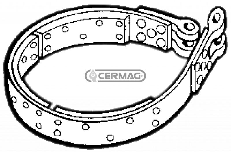 NASTRO FRENO 198x50x6 mm. - CERMAG - 15089