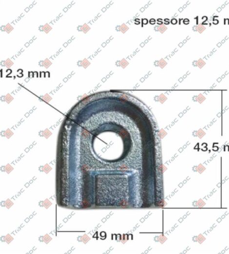PIASTRINA FISSAGGIO FORCA GIROANDANATORE - AMA RICAMBI - 06094