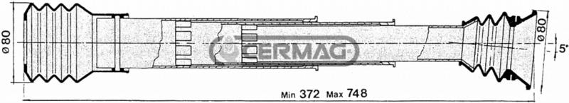 TUBO TELESCOPICO CORTO PER SEMINATRICE - CERMAG - 56703 - immagine 2