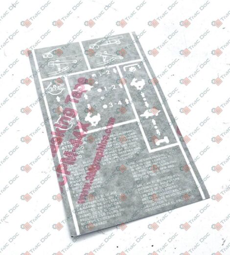 DECALCOMANIA SCHEMA TRASMISSIONE - GOLDONI - 00006613