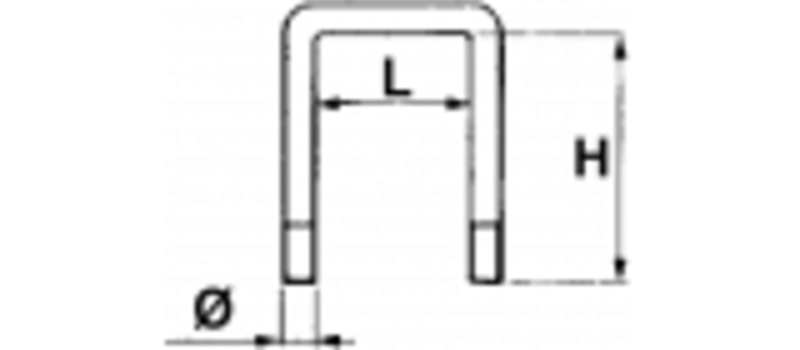 CAVALLOTTO FISSAGGIO MOLLE CHISEL PER TELAIO 100x100 mm. - CERMAG - 57277 - immagine 2