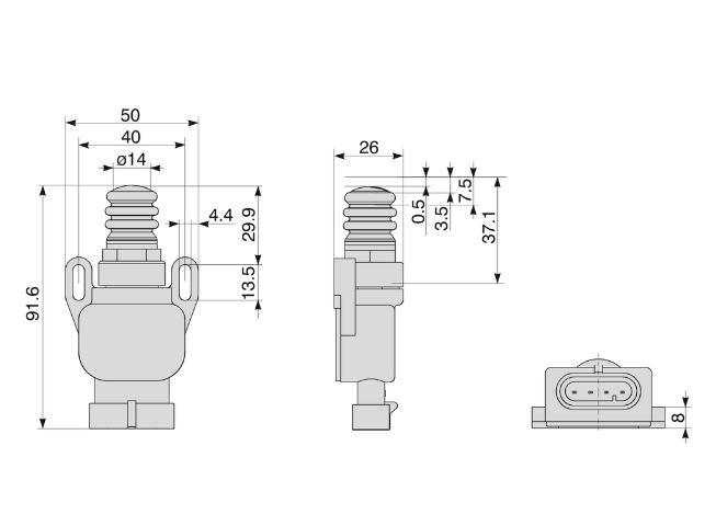 87595217 Interruttore Originale Cnh Per Trattore