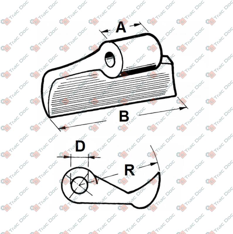 MAZZA TRINCIA RM8 FORO 20,5 mm. LARGHEZZA 120 mm. - AMA RICAMBI - 07388 - immagine 4