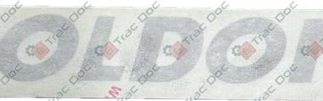DECALCOMANIA COFANO GOLDONI 220x30 mm. COLORE ARGENTO - GOLDONI - 00069720