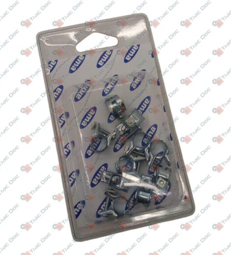 SCREW HOSE CLAMP FOR PIPE DIAMETER 5x9 mm. IN PACK OF 10 PIECES - AMA RICAMBI - 00721C