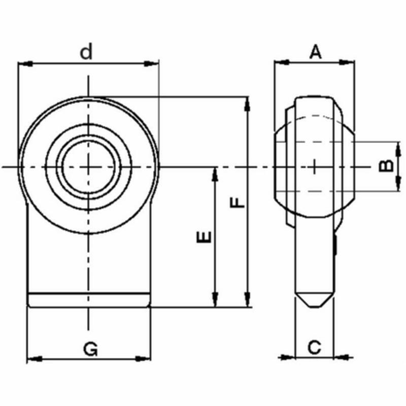 SUPPORTO A SALDARE CON ROTULA FORO DIAMETRO 25 mm. - AMA RICAMBI - 08024 - immagine 2