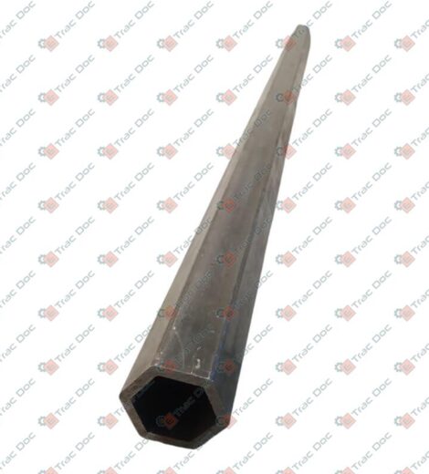 TUBO ESAGONALE 27x35 mm. LUNGHEZZA 1 METRO PER ASSE MOTOZAPPA - CERMAG - 40396