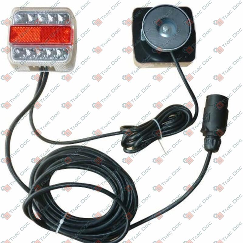 LED TRAILER LIGHT KIT MAGNETIC FIXING WITH POWER CABLE - AMA RICAMBI - 75991 - Image 4