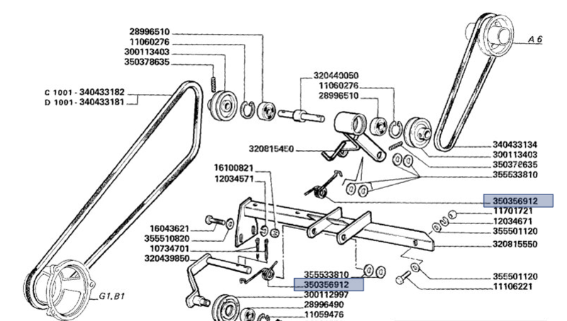 CHAIN TENSIONER SPRING AND BELT TENSIONER - LAVERDA - LA350356912 - Image 2