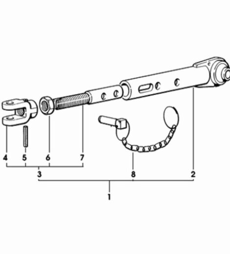 STABILIZZATORE - SAME - LAMBORGHINI - HURLIMANN - DEUTZ FAHR - 0.007.3989.4/20