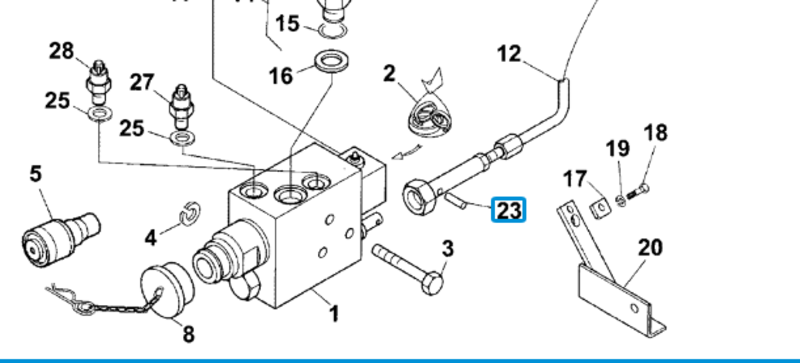 PERNO FISSAGGIO CAVO COMANDO FRENO RIMORCHIO - LANDINI - 3015133X1 - immagine 2