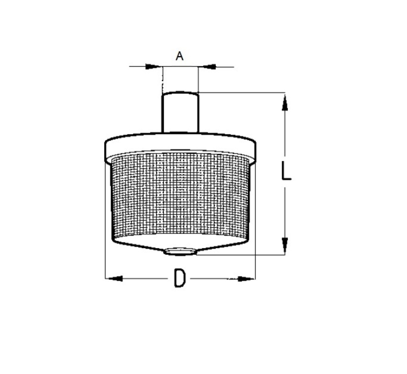 FILTRO A CESTELLO ASPIRAZIONE PER TUBO DIAMETRO 20 mm. - CERMAG - 25185 - immagine 2