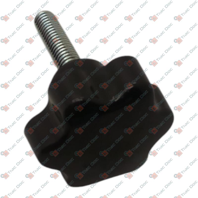 6-LOBE KNOB MALE THREAD M6x1x25 - CERMAG - 60214