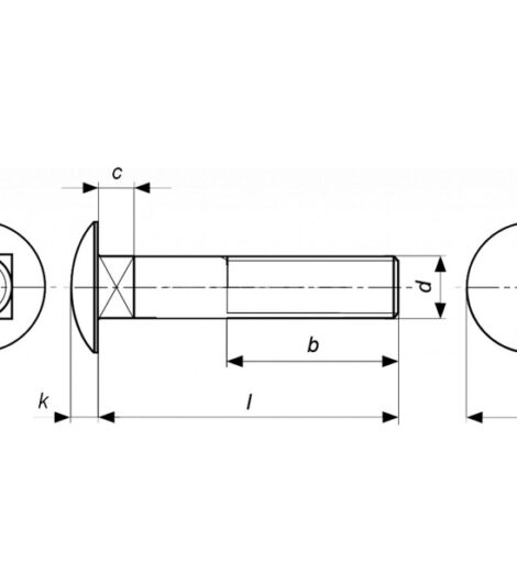 M12 L = 70 ROUND HEAD SCREW WITH SUBHEAD PANEL - CERMAG - 64741
