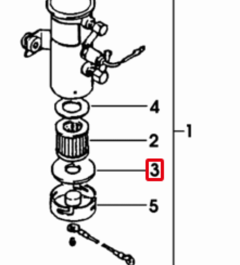 GUARNIZIONE COPERCHIO POMPA ALIMENTAZIONE GASOLIO MOTORE MITSUBISHI - SAME - LAMBORGHINI - HURLIMANN - DEUTZ FAHR - 0.010.3972.0