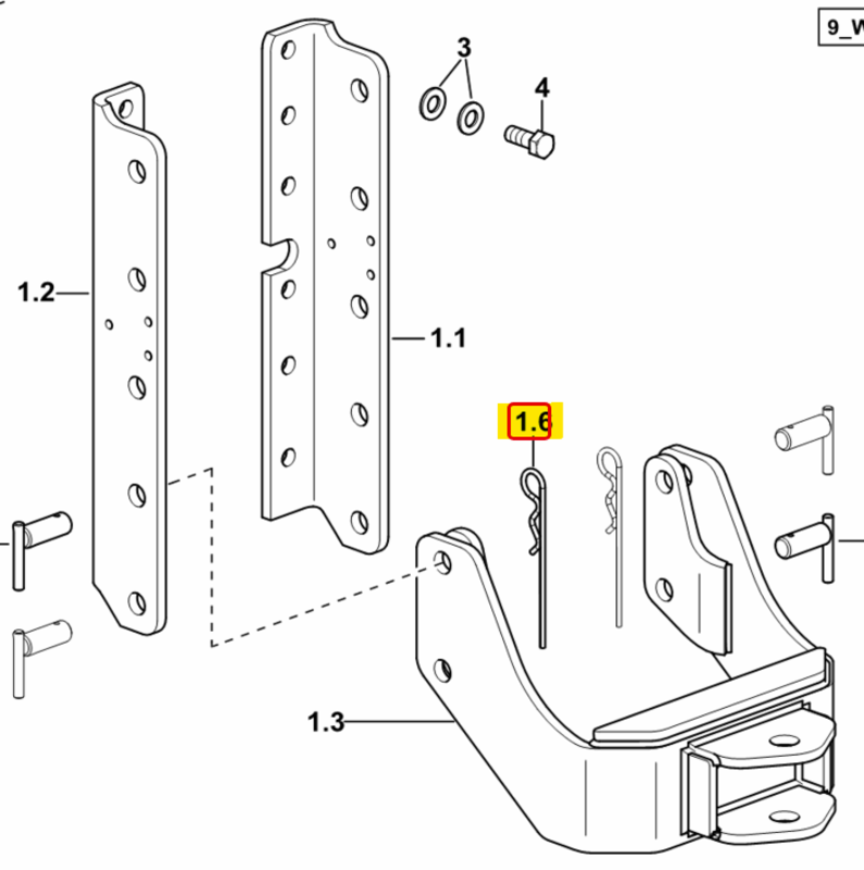 COPPIGLIA A MOLLA LUNGA - SAME - LAMBORGHINI - HURLIMANN - DEUTZ FAHR - 0.019.5598.0 - immagine 2