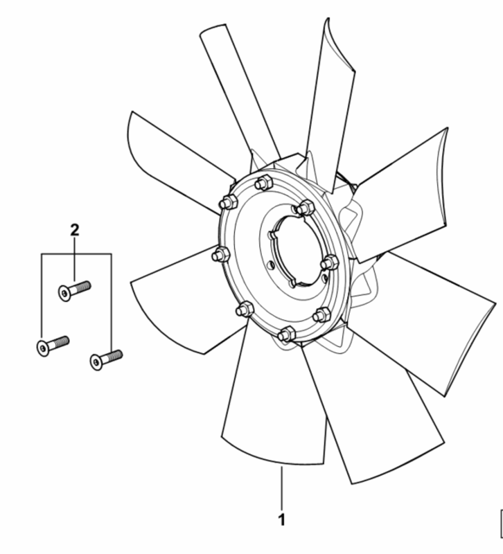 VENTOLA RADIATORE PER FRIZIONE ELETTRICA - SAME - LAMBORGHINI - HURLIMANN - DEUTZ FAHR - 0.014.0021.4/10
