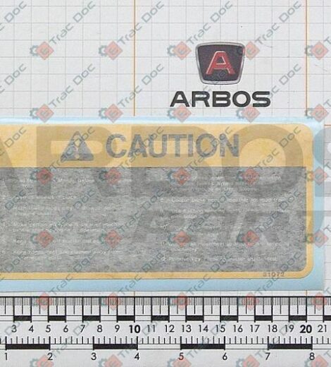 DECALCOMANIA CAUTION - GOLDONI - 00031072