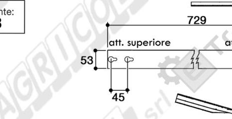 FASCIA RACCOGLITORE TIPO MASCAR DAL 2004 A 18 FASCE - L'AGRICOLA RICAMBI - 59409-C