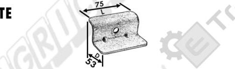 ROUND BALER COLLECTOR TOOTH GUIDE - L'AGRICOLA RICAMBI - 59508