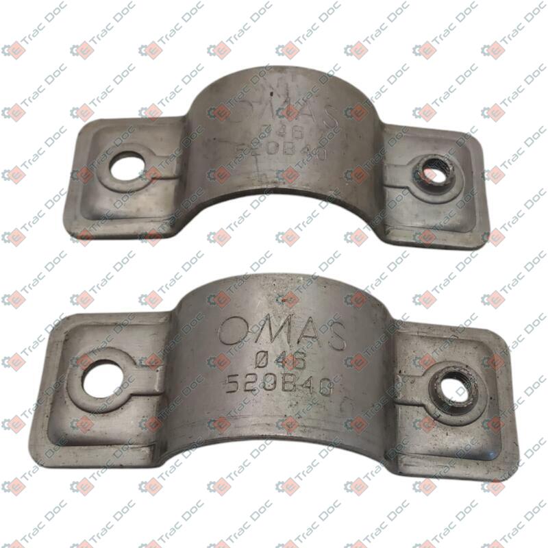 PAIR OF SILENCER SEMI CLAMPS DIAMETER 46 TO 47 mm. - CERMAG - 13126