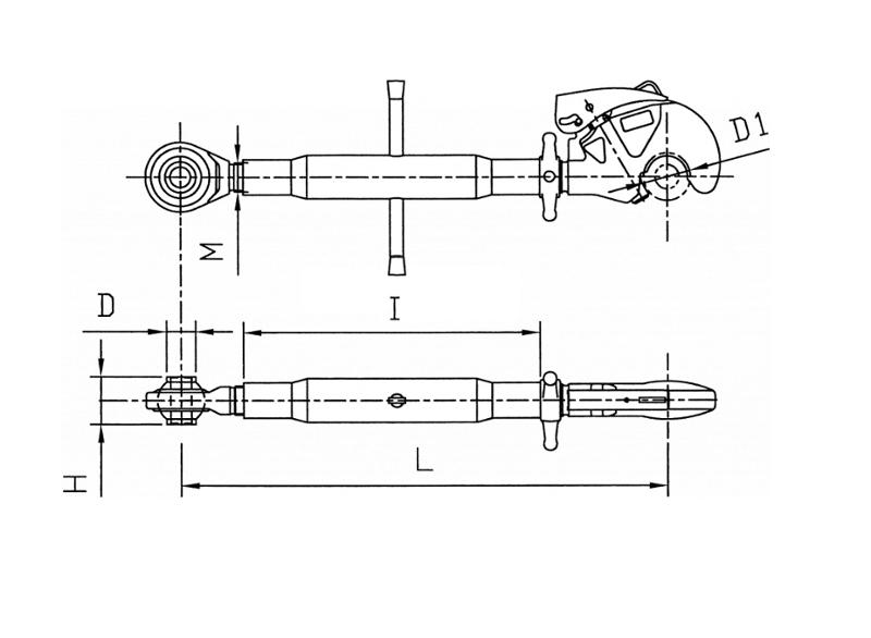 TERZO PUNTO MECCANICO A SGANCIO RAPIDO CAT.2/3 L=675/950 - CERMAG - 50375