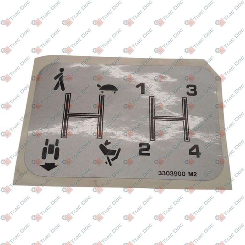 ADESIVO SCHEMA MARCE E RIDUTTORE - LANDINI - 3303900M2