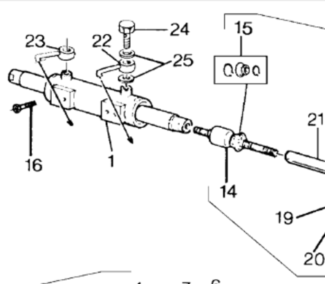 POWER STEERING CYLINDER GASKET SET - LANDINI - 3668574M91